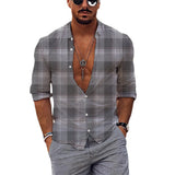 Men Beach T Shirts Long Sleeve Shirt Loose plus Size Men