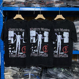 Marilyn Manson T Shirt Ins VTG Tee Three-Party Co-Branded Distressed Retro Short Sleeve T-shirt
