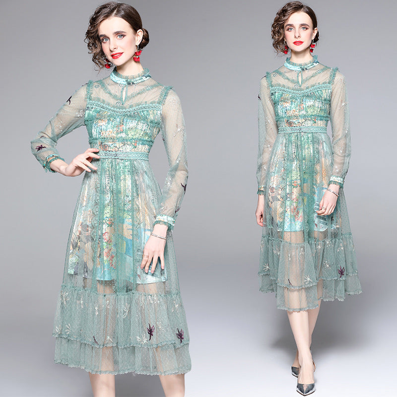 Daisy Buchanan Dress Women's Dress Lace Embroidery
