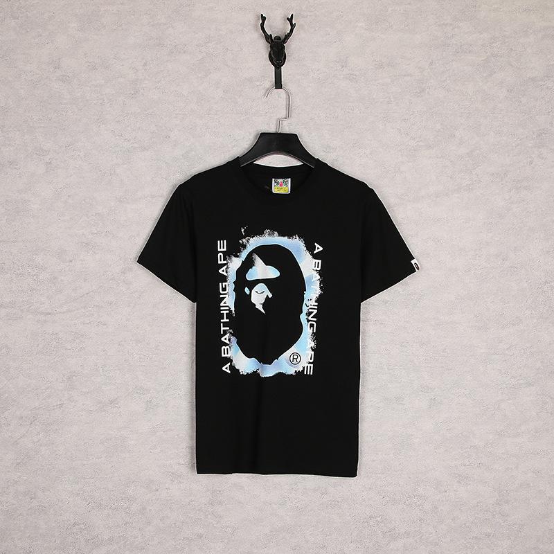 Shark Print T Shirt Summer Lettered Casual