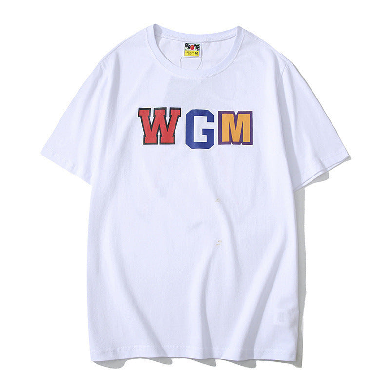 WGM Shirt Printed Teeth Short Sleeve Casual Fashionable T-shirt