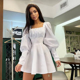 Mini Club Dresses Autumn and Winter Women's Sleeve Dress Long Sleeve