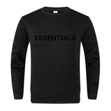 Fear Of God Fog Sweatshirt Essentials Double Line Letter Crew Neck Long Sleeve Sweater Men Loose Trendy