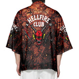 Hellfire Club Shirt Hellfire Club Kimono Casual Fashion