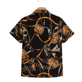 Men Hawaii Shirts Men's Fashion Short Sleeve Shirt