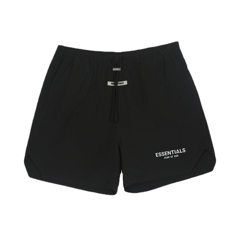 Fog Fear of God Essentials Shorts 3M Reflective Letter Nylon Five-Point Casual Shorts