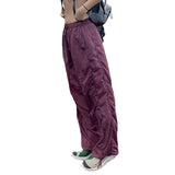 Julia Fox Low Rise Trousers Waist Elastic Casual Woven Pants