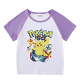 Children Pokemon Pikachu T Shirt Cotton T-shirt Casual Sports