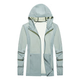 Sun Resistant Clothes Sun Protection Jacket Men's Ice Silk Breathable Trench Coat