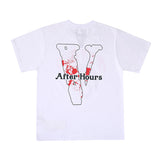 Vlone T Shirt Letter Avatar Printing Large V Short Sleeve Student Half Sleeve