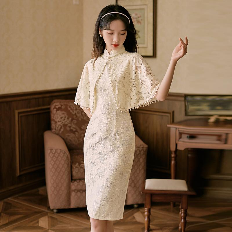 Women Cottagecore Dress Elegant High-End Daily Dress