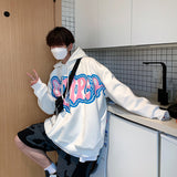 Grafitti Sweatshirts Printed Hooded plus Size Sweater Men's Coat