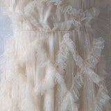 Lady Gaga Dress Vintage Court Style Flounce Stitching Dress
