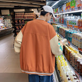 College Jacket Baseball Uniform Jacket Coat Men's Spring and Autumn Youth Printing Casual Top Clothes