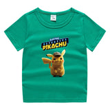 Children Pokemon Pikachu T Shirt Cotton T-shirt Casual Sports