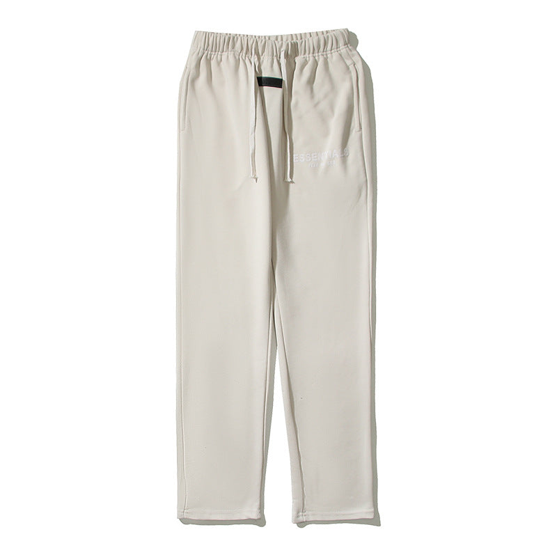 Kanye West Sunday Service Pant Fog Casual Loose Flocked Printed Drawstring