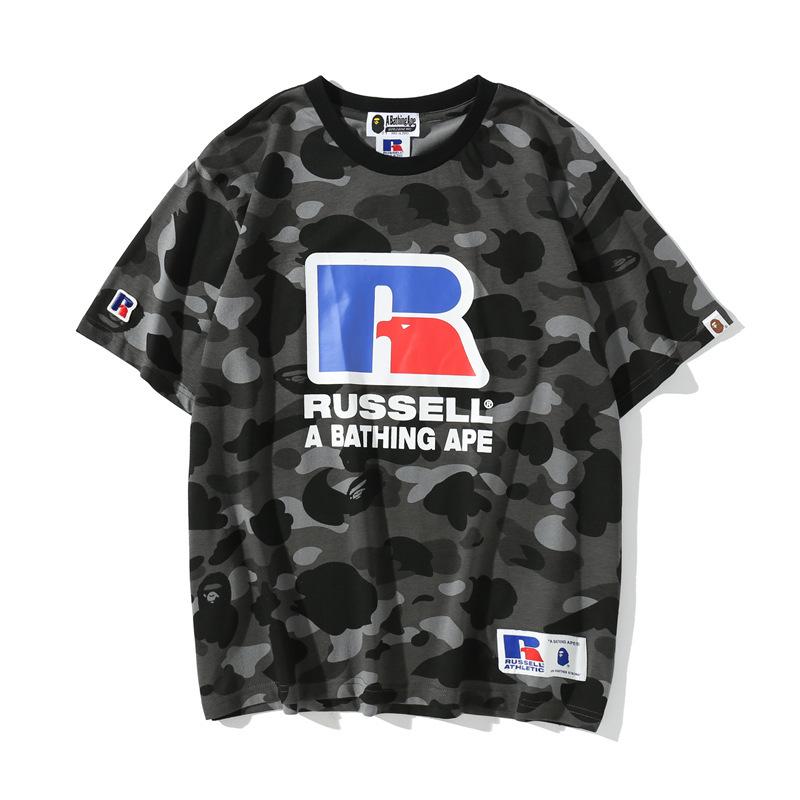 Shark Print T Shirt Summer Camouflage Short Sleeve T-Shirt
