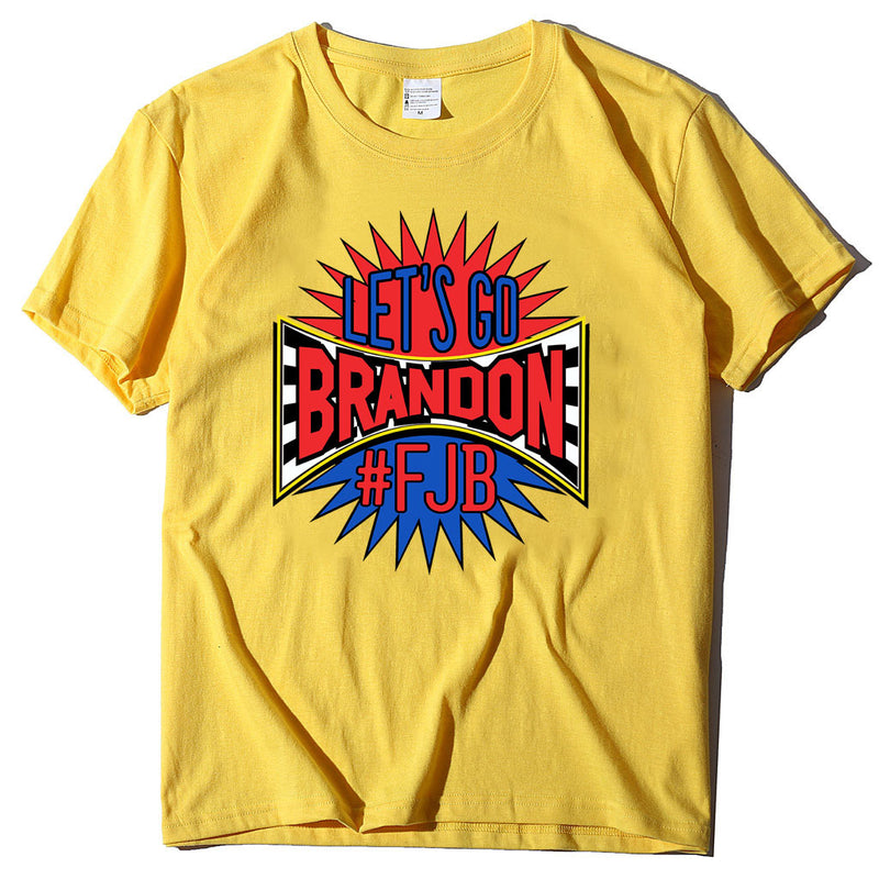 Let's Go Brandon T Shirt Short-Sleeved T-shirt Bottoming Shirt for Women