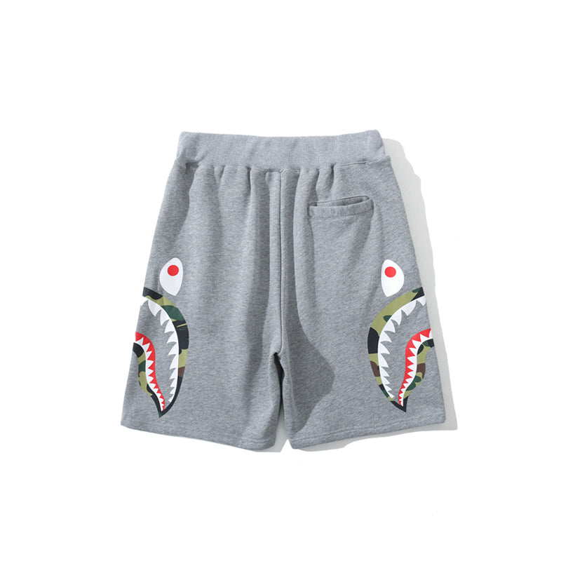 WGM Dressing Summer Camouflage Shark Head Camouflage Shorts