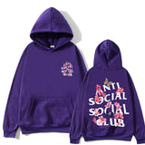 Anti Social Club Hoodie Printed Hoodie Fashion