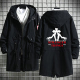 Stranger Things Hellfire Club Hoodie StrangerThings Season 4 Men's and Women's Mid-Length Trench Coat