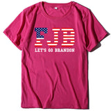 Let's Go Brandon T Shirt Top Women's Letter Print Short-Sleeve T-shirt Women