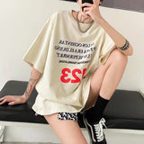 Rrr123 T Shirt Vintage Distressed Casual Loose-Fitting T-shirt