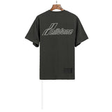 We11 Done T Shirts Logo Letter Offset T-shirt Solid Color Loose Men and Women