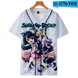 Baggy Baseball Jersey Digital Short-Sleeved Baseball Uniform Summer