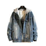 Paisley Denim Jacket Spring and Autumn Jacket Men's Loose Lapels Casual