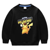 Children Pokemon Pikachu Hoodie Pikachu Children's Long Sleeve