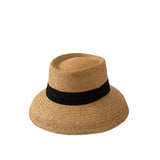Italian Fedora Hats Fashion Wide Brim Top Hat Female Summer