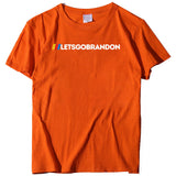 Let's Go Brandon T Shirt Letter Print Short-Sleeve T-shirt Bottoming Shirt