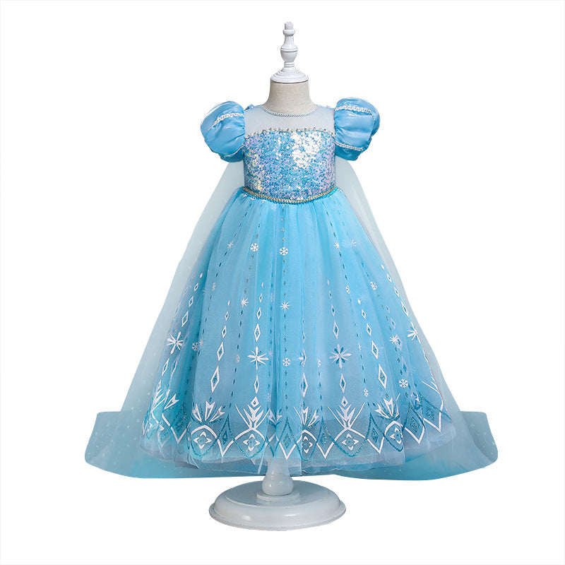Halloween Frozen Dress Toddler Frozen Elsa Dress for Girls Graceful Princess Dress