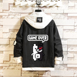 Comic Denim Jacket Men's and Women's Casual Loose Fashion Denim Jacket Autumn Clothing