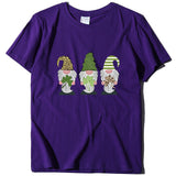 Saint Patrick's Day Closing Clover Leopard Print T-shirt