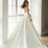 Bohemian Chic Wedding Guest Dress Sequined Lace Elegant Mid Waist Mid-Length Formal Dress Simple V-neck Half Sleeves