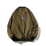 Yellow Varsity Jacket Autumn Hooded Loose Clothes Summer Crew Neck Coat
