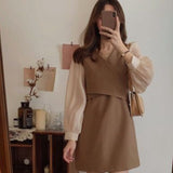 Daisy Buchanan Dress Spring and Autumn Retro High Waist Long Sleeves Dress