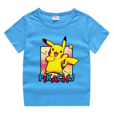 Children Pokemon Pikachu T Shirt Cotton T-shirt Casual Sports Cute