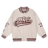 Varsity Jacket Vintage Spring and Autumn Letter Embroidered Jacket Men's Retro Street Hip Hop Loose Baseball Uniform Jacket