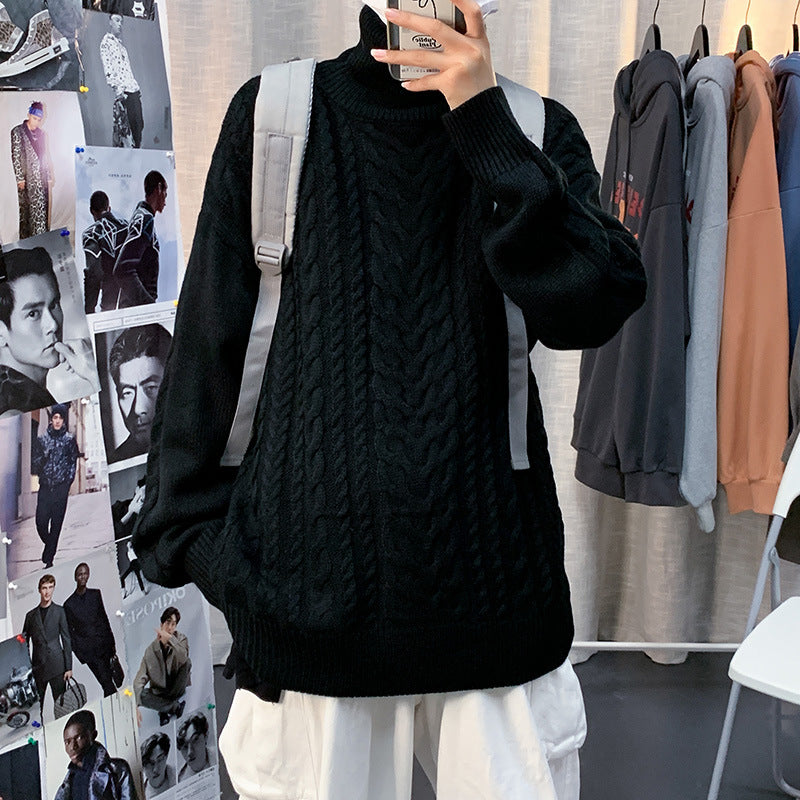 Men Turtleneck Sweater Turtleneck Sweater Men's Slim Fit Sweater