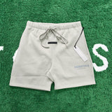Fog Fear Of God Essentials Shorts Multiline Reflective Letter Shorts Drawstring Fleece-Lined Track Pants