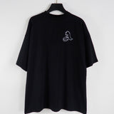 Palm Angels Sweatshirts Painted Bear Letter Print Short-Sleeve Men and Women