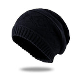 Mens Winter Hats Men's Winter Warm Knitted Hat plus Fluff Hat