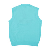 Men Sweater Vest Letter Embroidered Knitwear Vest Loose V-neck Sleeveless Sweater BF Idle Style Vest