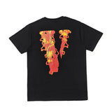 Skull Vlone Shirt Summer Printed Men's and Women's Short-Sleeved T-shirt