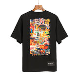 We11 Done T Shirts Graffiti Retro Poster Summer Casual Men and Women