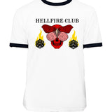 Hellfire Club Shirt Hellfire Club Letter Print T-shirt Short Sleeve
