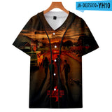 Hellfire Club Shirt Stranger Things Season 4 Hellfire Club Short Sleeve Baseball Uniform